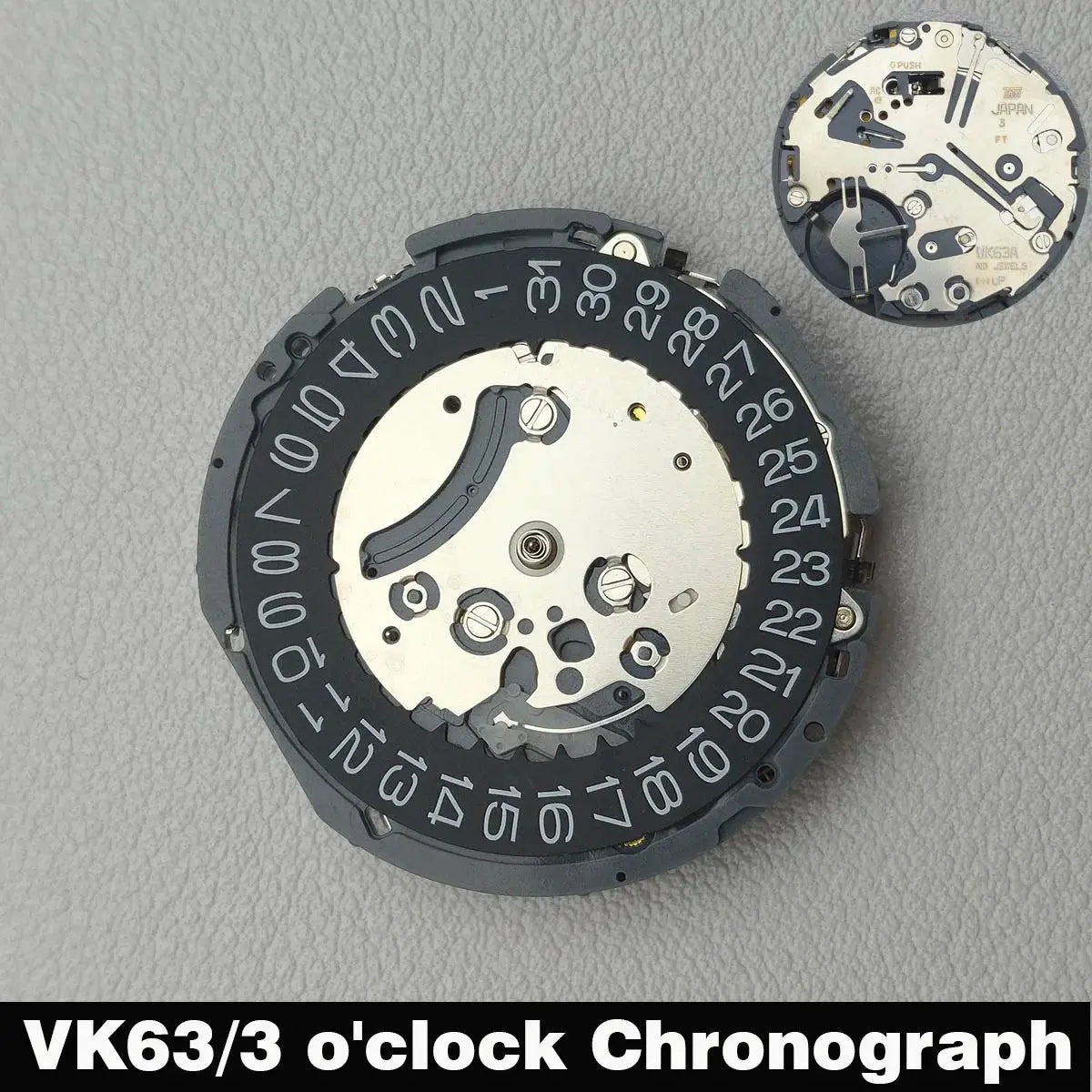 39.7mm Stainless Steel Watch Case for VK63 Movement, 20mm Lug, 32.5mm Dial - STRAPS