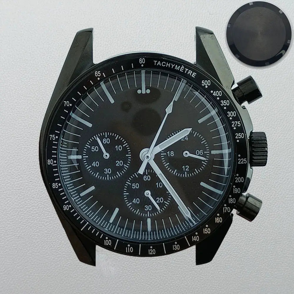 39.7mm Stainless Steel Watch Case for VK63 Movement, 20mm Lug, 32.5mm Dial - STRAPS