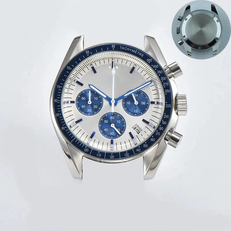 39.7mm Stainless Steel Watch Case for VK63 Movement, 20mm Lug, 32.5mm Dial - STRAPS