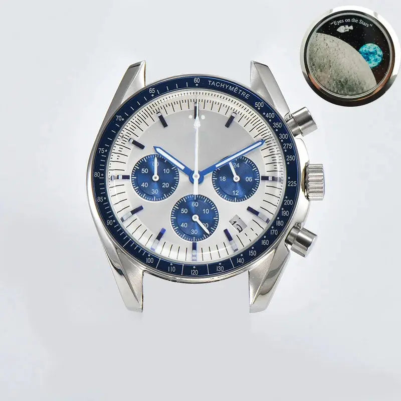 39.7mm Stainless Steel Watch Case for VK63 Movement, 20mm Lug, 32.5mm Dial - STRAPS