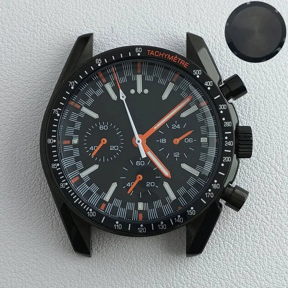 39.7mm Stainless Steel Watch Case for VK63 Movement, 20mm Lug, 32.5mm Dial - STRAPS