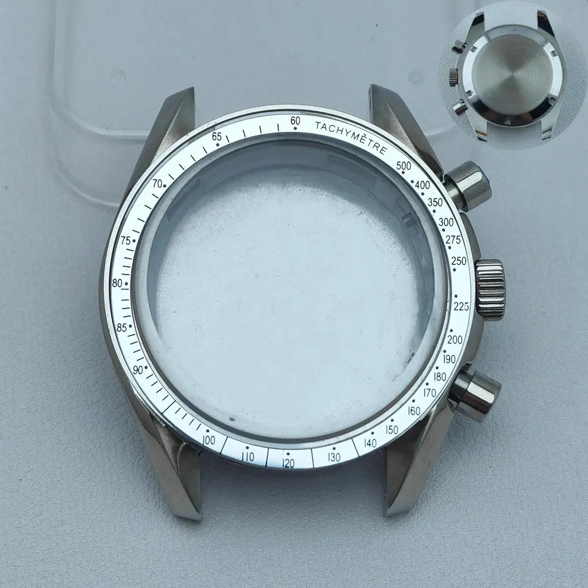 39.7mm Stainless Steel Watch Case for VK63 Movement, 20mm Lug, 32.5mm Dial - STRAPS
