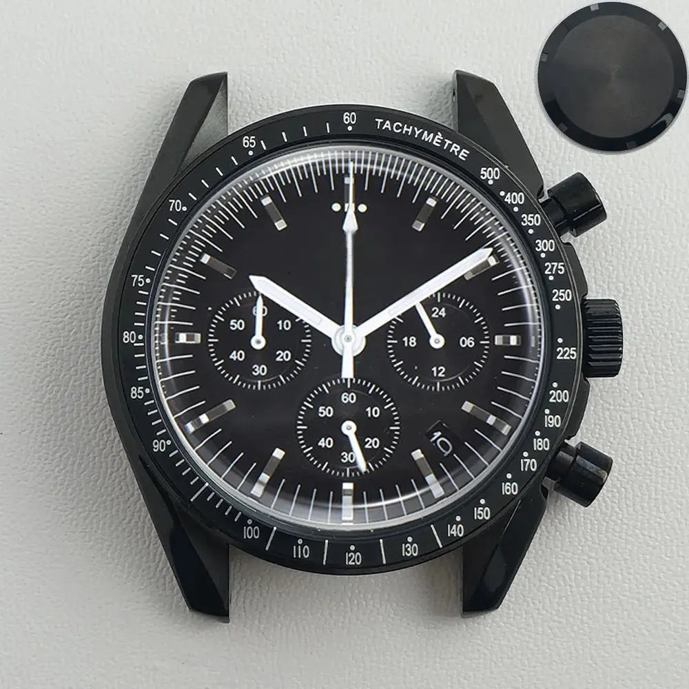 39.7mm Stainless Steel Watch Case for VK63 Movement, 20mm Lug, 32.5mm Dial - STRAPS