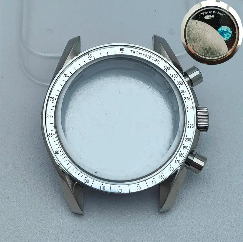 39.7mm Stainless Steel Watch Case for VK63 Movement, 20mm Lug, 32.5mm Dial - STRAPS