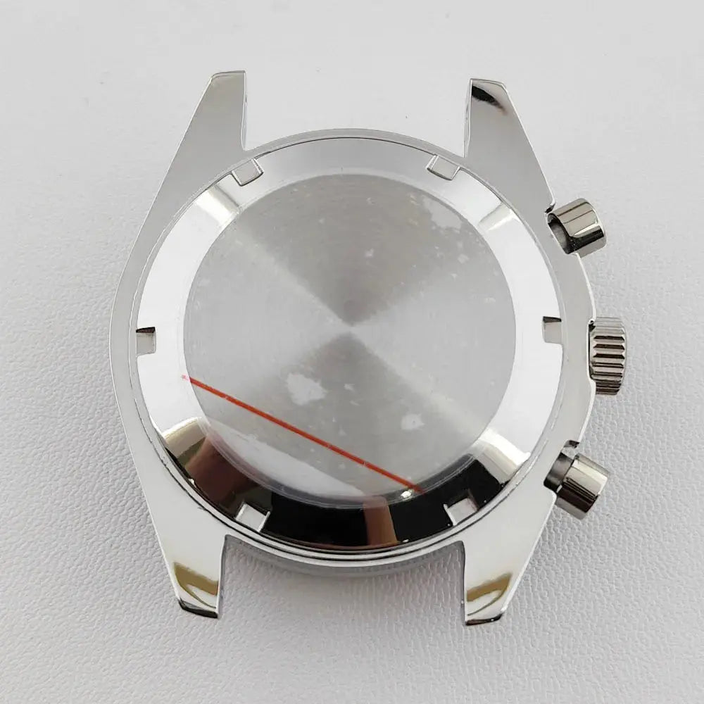 39.7mm Stainless Steel Watch Case for VK63 Movement, Sapphire Glass, 20mm Lug - STRAPS