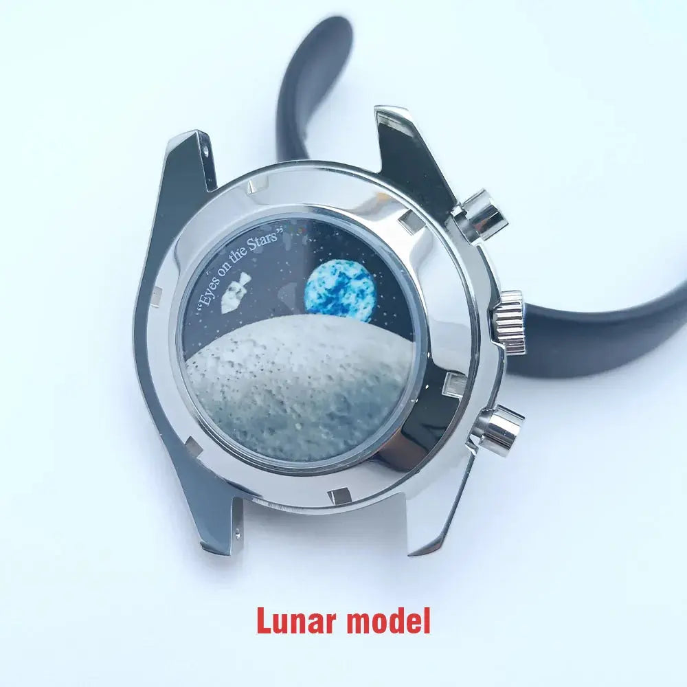 39.7mm Stainless Steel Watch Case for VK63 Movement, Sapphire Glass, 20mm Lug - STRAPS