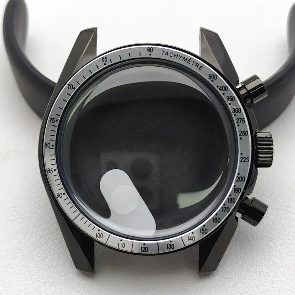 39.7mm Stainless Steel Watch Case for VK63 Movement, Sapphire Glass, 20mm Lug - STRAPS