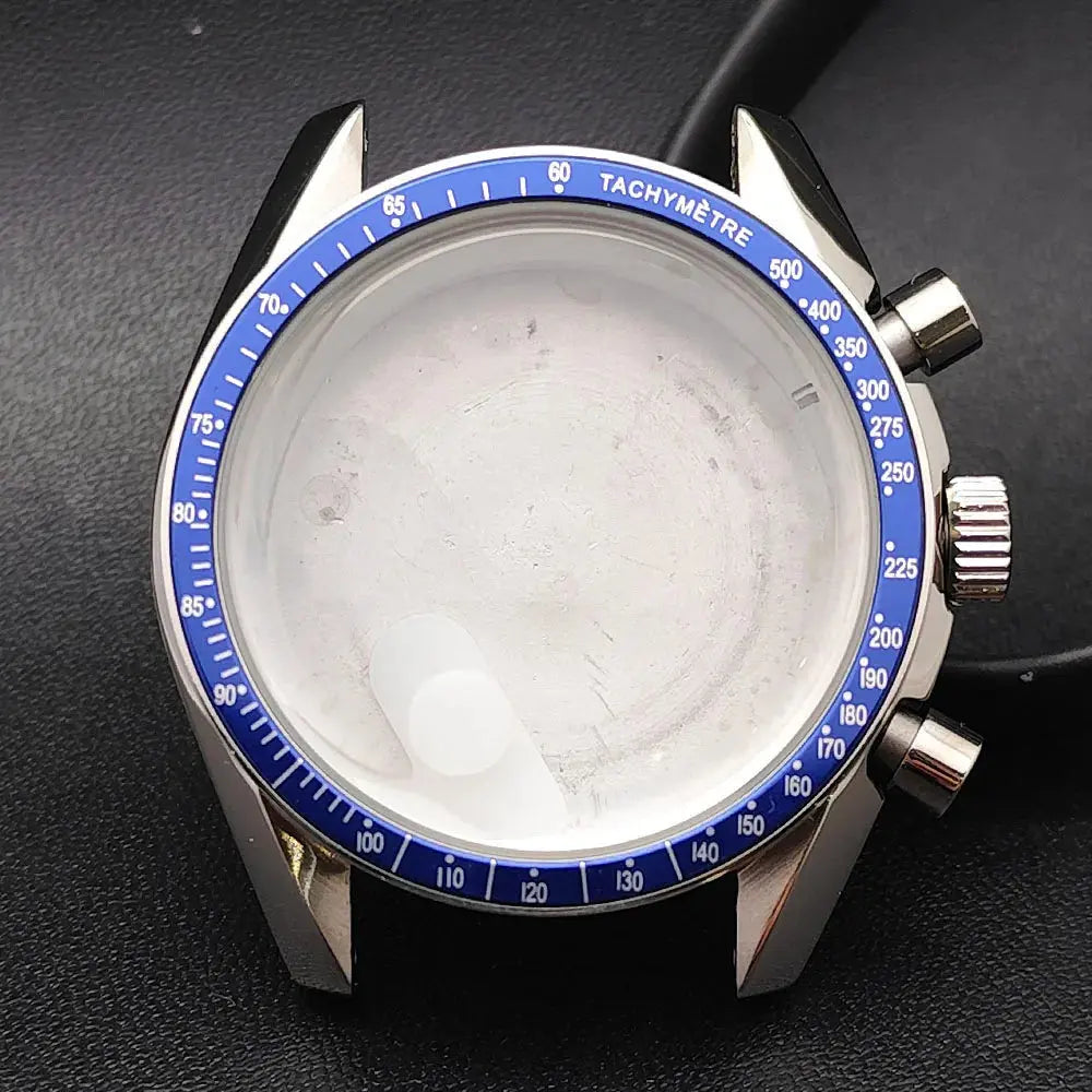39.7mm Stainless Steel Watch Case for VK63 Movement, Sapphire Glass, 20mm Lug - STRAPS