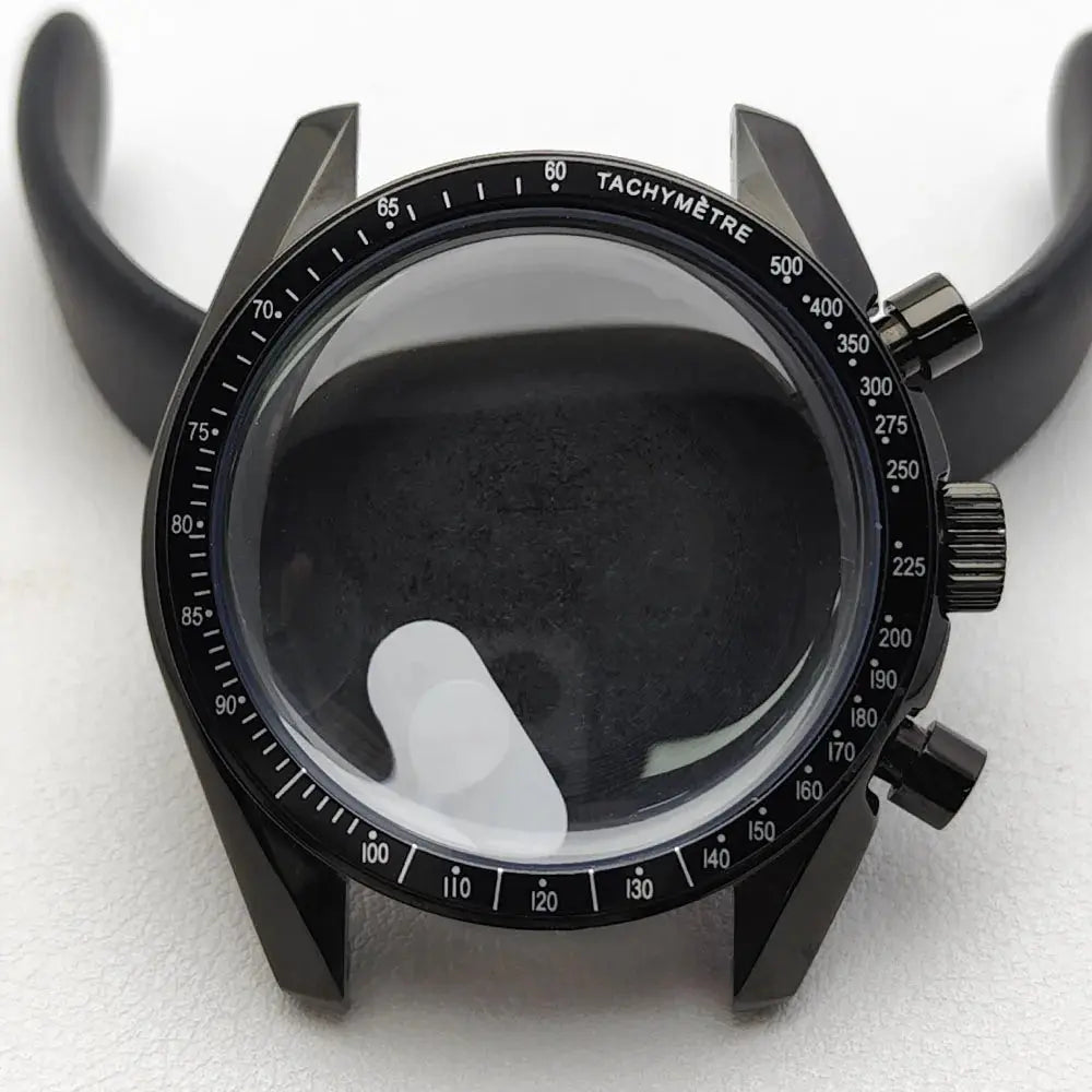 39.7mm Stainless Steel Watch Case for VK63 Movement, Sapphire Glass, 20mm Lug - STRAPS