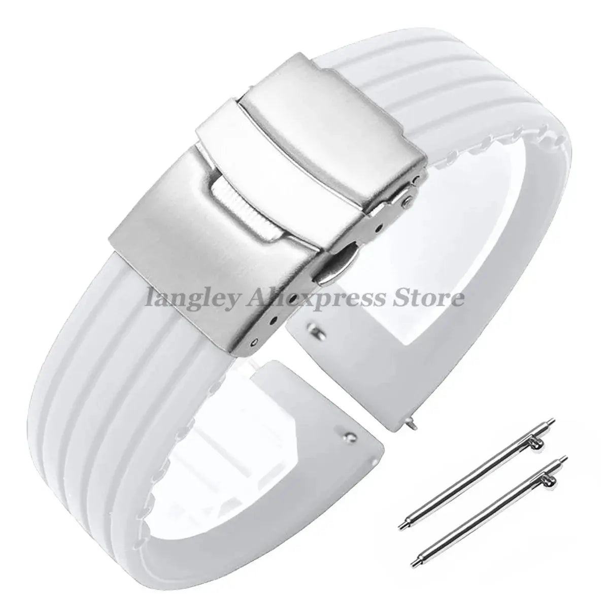 8mm 20mm 22mm 24mm Quick Release Silicone Watchband for Huawei, Fossil, Seiko & More STRAPS