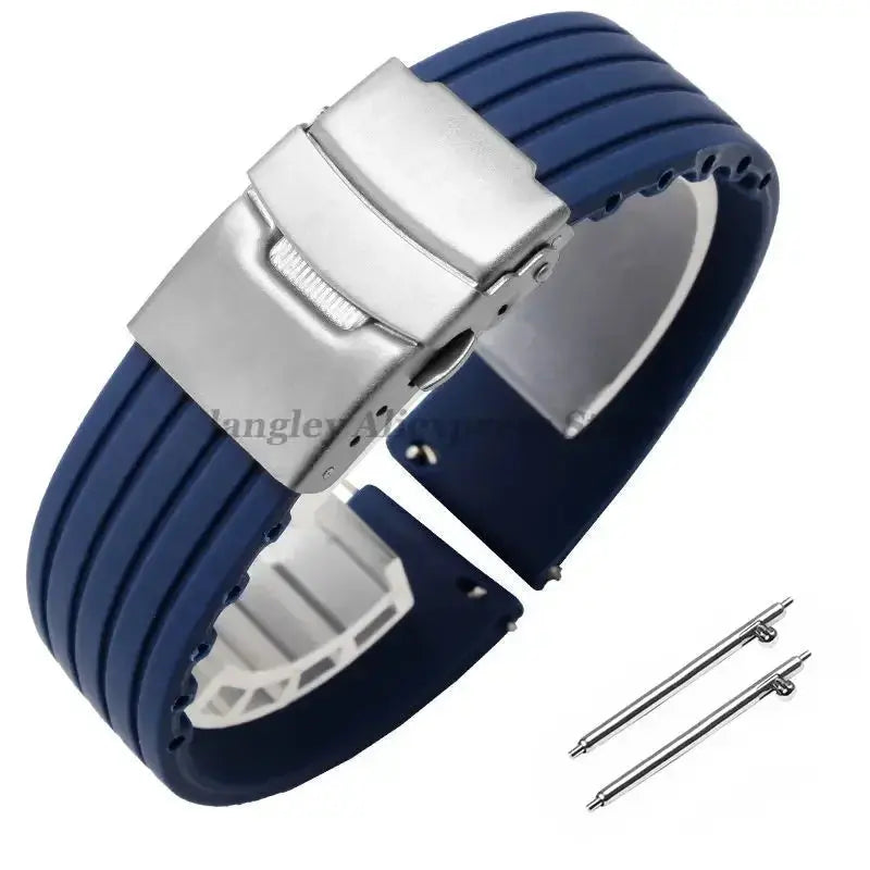 8mm 20mm 22mm 24mm Quick Release Silicone Watchband for Huawei, Fossil, Seiko & More STRAPS