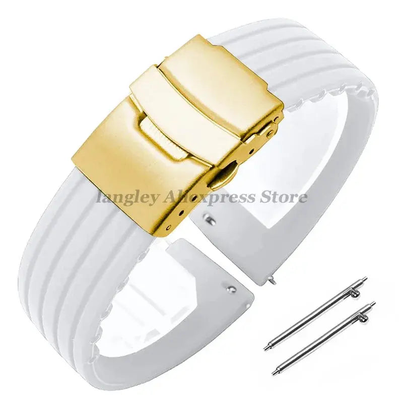 8mm 20mm 22mm 24mm Quick Release Silicone Watchband for Huawei, Fossil, Seiko & More STRAPS