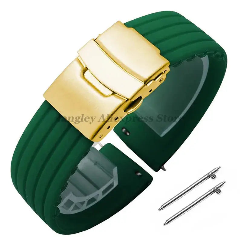 8mm 20mm 22mm 24mm Quick Release Silicone Watchband for Huawei, Fossil, Seiko & More STRAPS