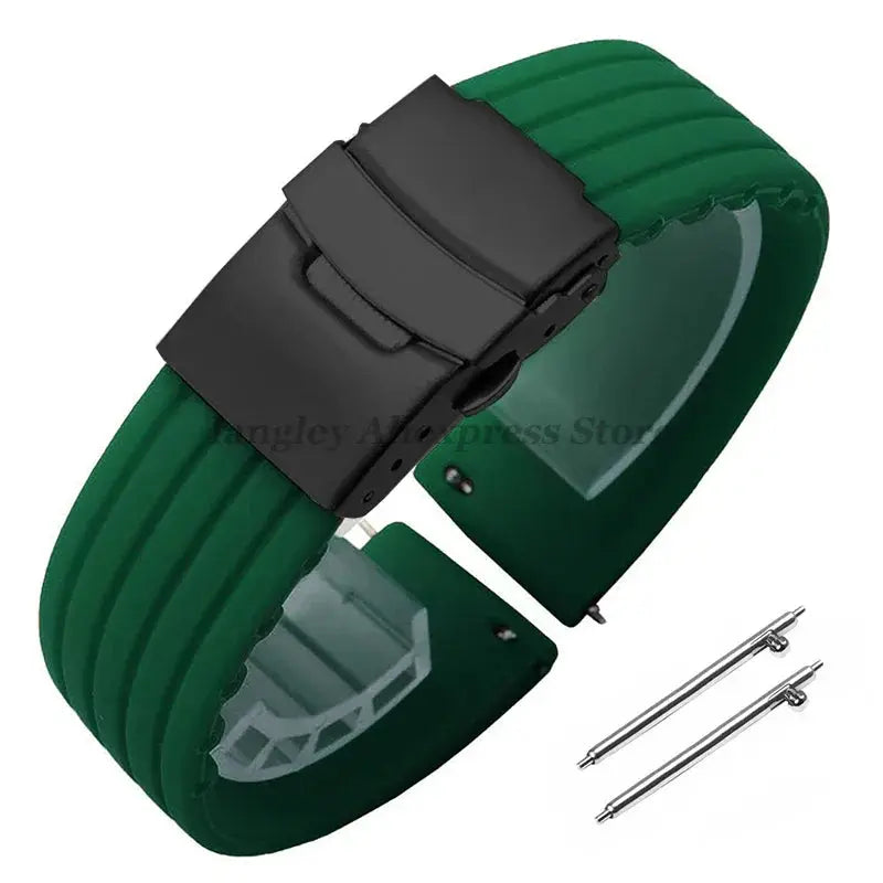 8mm 20mm 22mm 24mm Quick Release Silicone Watchband for Huawei, Fossil, Seiko & More STRAPS