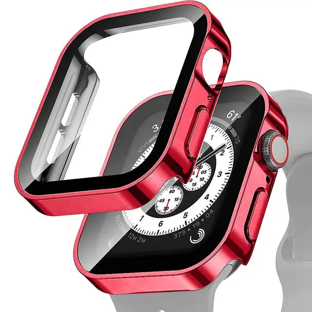 Apple Watch 10 Case w/ Tempered Glass - 40-49mm - Series 7/8/9/SE/6/5/4/Ultra 2 - STRAPS