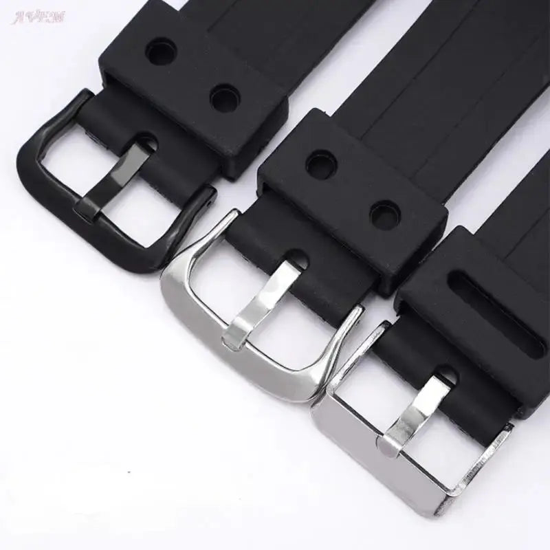 Black Silicone Watch Strap for Casio G-Shock G100/G200/G101/G2310/G2300 - STRAPS