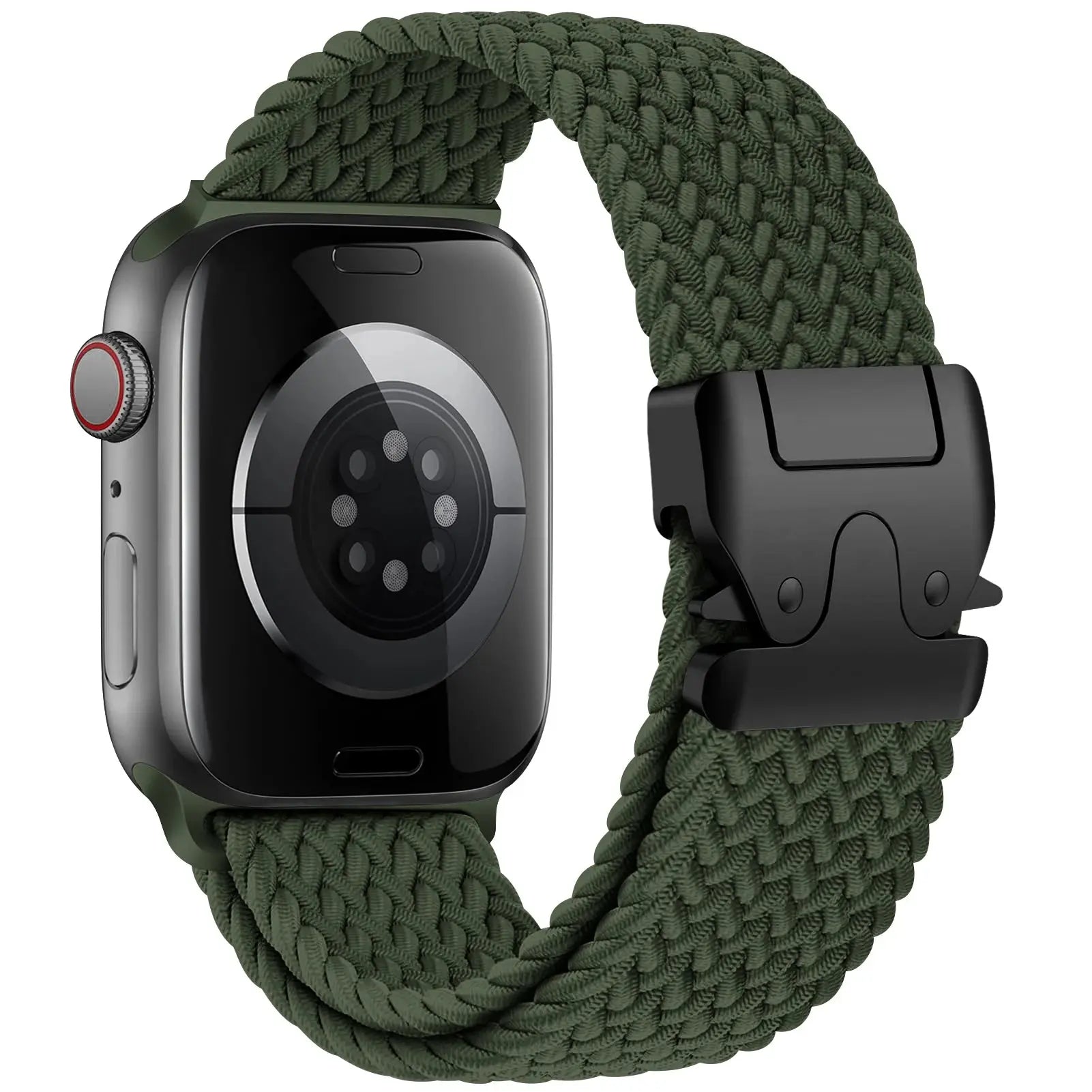 Braided Nylon Strap for Apple Watch – Series 10, SE, 9, 8, 7, Ultra, 6, 5, 4, 3, 2, 1 (38mm to 49mm) STRAPS