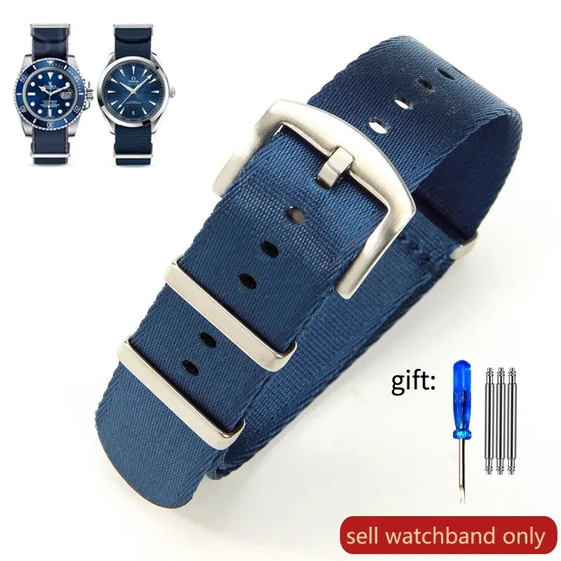 Breathable Soft Nylon Watchband – 20mm & 22mm Strap for Omega, Longines, Seiko, Casio, Mido - STRAPS