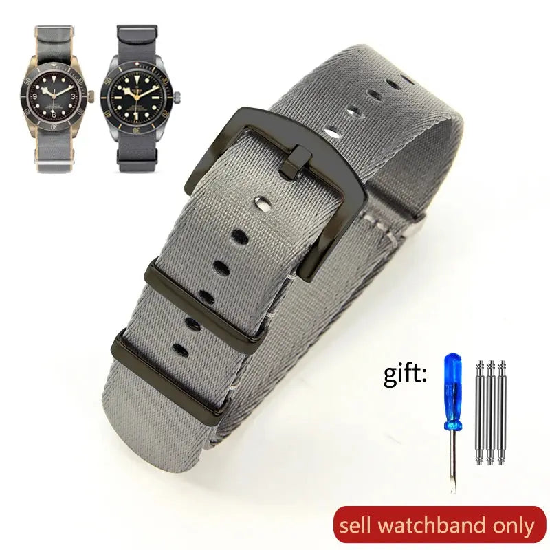Breathable Soft Nylon Watchband – 20mm & 22mm Strap for Omega, Longines, Seiko, Casio, Mido - STRAPS