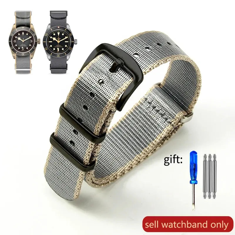 Breathable Soft Nylon Watchband – 20mm & 22mm Strap for Omega, Longines, Seiko, Casio, Mido - STRAPS