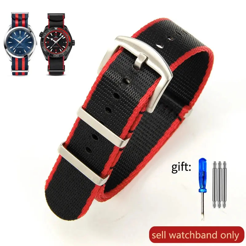Breathable Soft Nylon Watchband – 20mm & 22mm Strap for Omega, Longines, Seiko, Casio, Mido - STRAPS