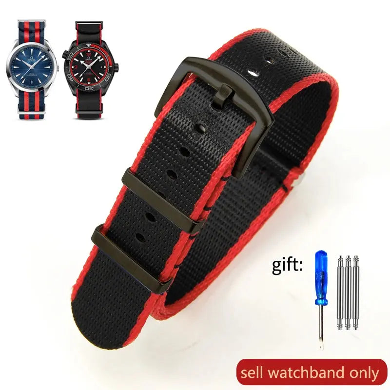 Breathable Soft Nylon Watchband – 20mm & 22mm Strap for Omega, Longines, Seiko, Casio, Mido - STRAPS