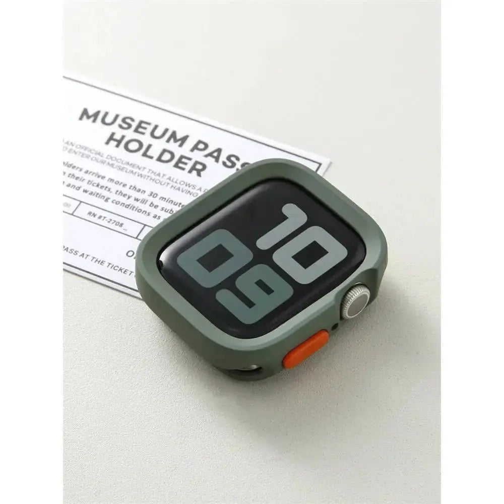 Bumper Soft Silicone Case for Apple Watch 10/9/8/7/6/SE/5 - Anti-Drop Matte Cover - 40-49mm - STRAPS