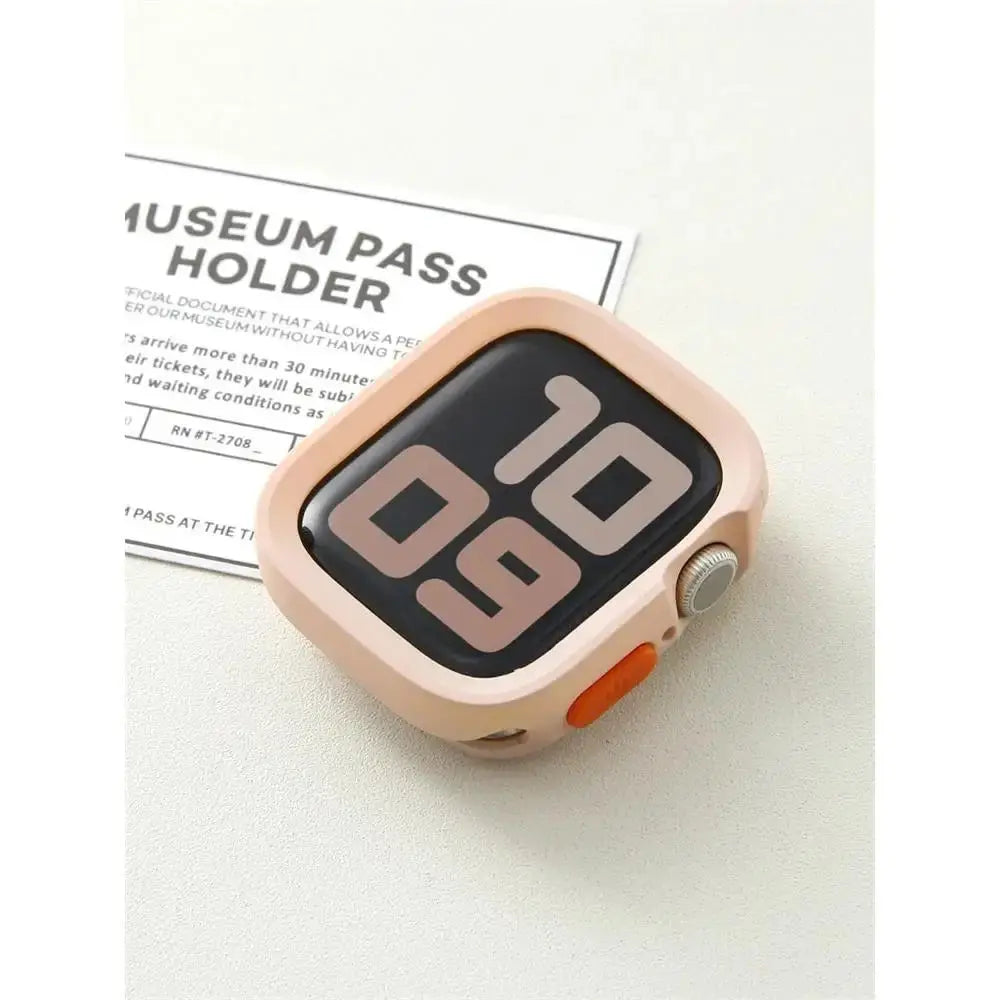 Bumper Soft Silicone Case for Apple Watch 10/9/8/7/6/SE/5 - Anti-Drop Matte Cover - 40-49mm - STRAPS