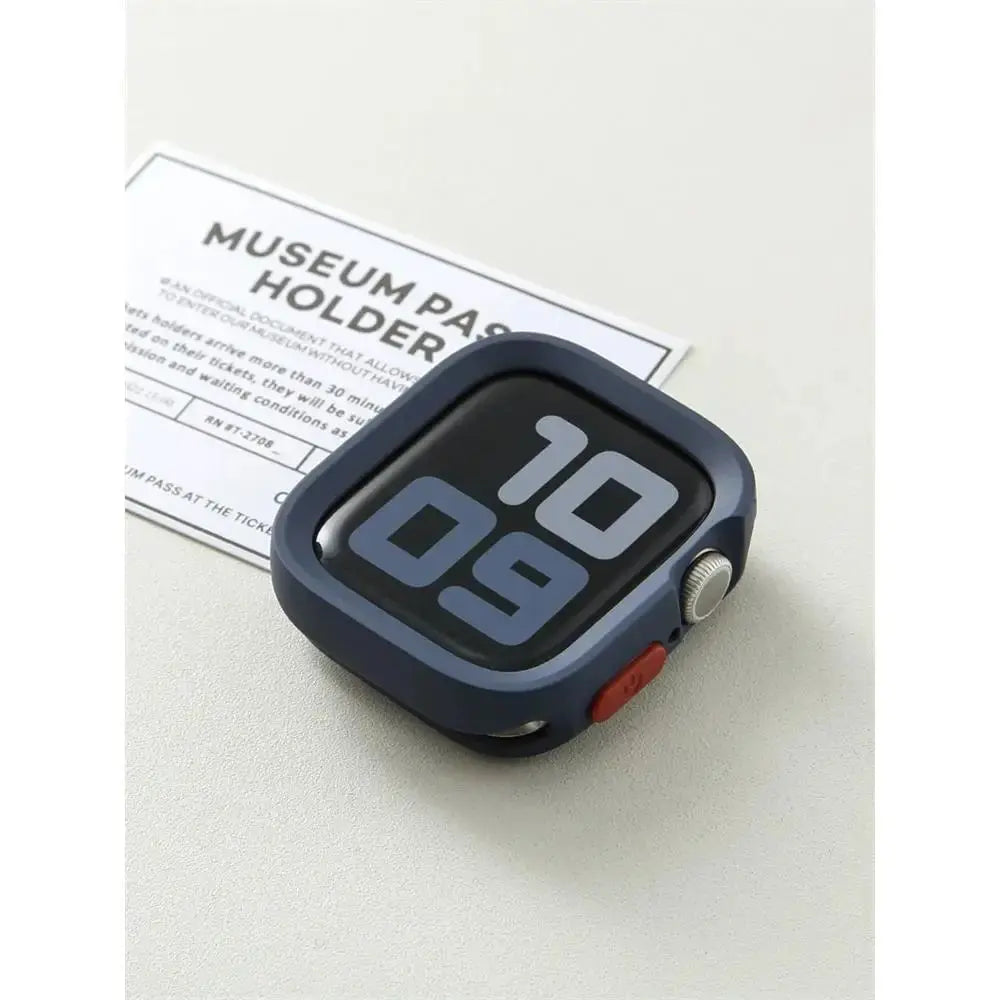 Bumper Soft Silicone Case for Apple Watch 10/9/8/7/6/SE/5 - Anti-Drop Matte Cover - 40-49mm - STRAPS