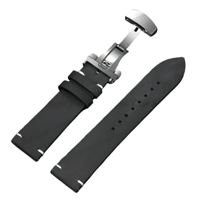 Calfskin Leather Watch Band - 18-24mm - Omega, Seiko, Rolex, Casio - Dark Brown - STRAPS