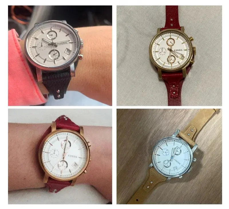 Calfskin Strap for Fossil Women's Series ES4113, ES3625, ES3616, ES3838, ES4114 - 18mm Genuine Leather Watchband - STRAPS