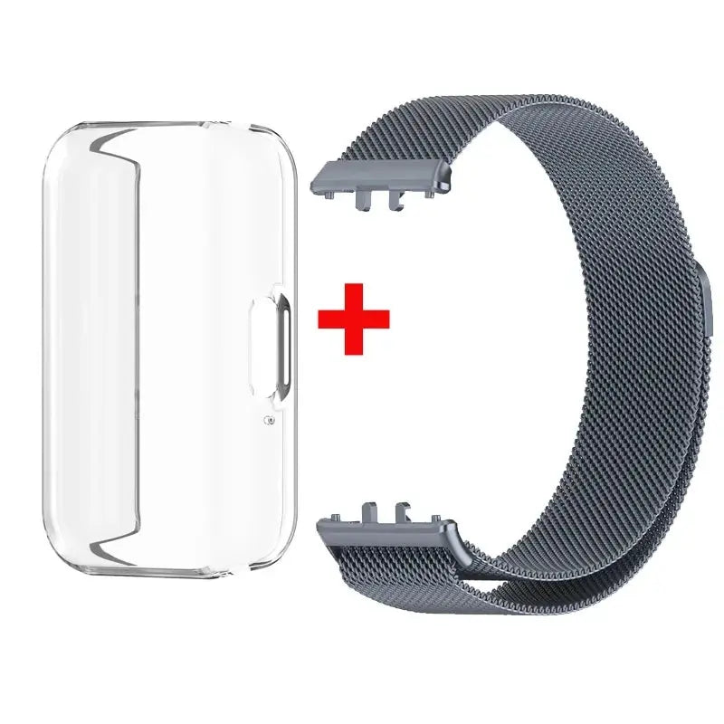 Case + Milanese Strap for Samsung Galaxy Fit 3 – Full Protector Cover & Magnetic Watchband - STRAPS