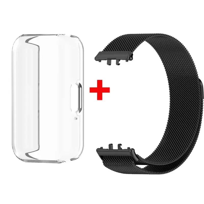 Case + Milanese Strap for Samsung Galaxy Fit 3 – Full Protector Cover & Magnetic Watchband - STRAPS