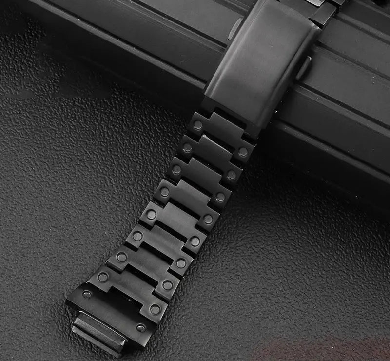 Casio G-Shock GM-5600 Mod Kit - Small Block 3229 - Stainless Steel Case & Strap for DW5600/GW-B5600 - STRAPS