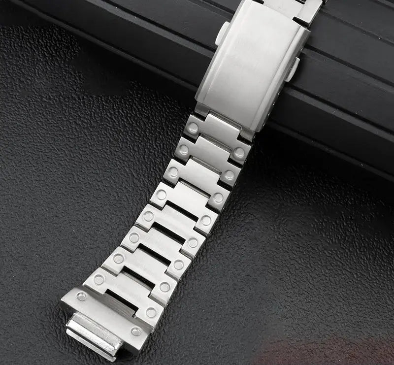 Casio G-Shock GM-5600 Mod Kit - Small Block 3229 - Stainless Steel Case & Strap for DW5600/GW-B5600 - STRAPS