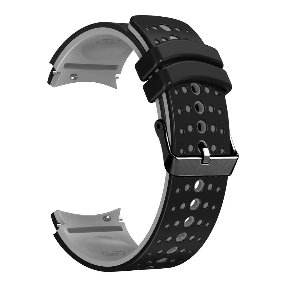 Curved Silicone Strap for Samsung Galaxy Watch 7 6 5 4 Pro Classic 40mm 44mm 43mm 47mm 20mm - STRAPS