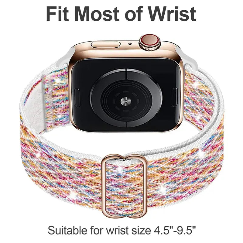 Elastic Nylon Band straps for Apple (38mm, 40mm to 45mm, 49mm)Series 3 to Series 10, Ultra 2, and SE STRAPS