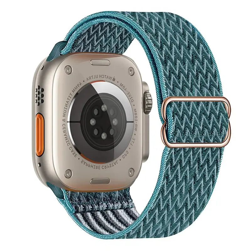 Elastic Nylon Band straps for Apple (38mm, 40mm to 45mm, 49mm)Series 3 to Series 10, Ultra 2, and SE STRAPS
