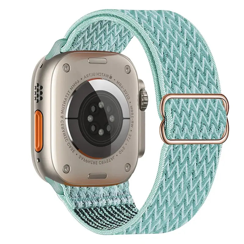 Elastic Nylon Band straps for Apple (38mm, 40mm to 45mm, 49mm)Series 3 to Series 10, Ultra 2, and SE STRAPS