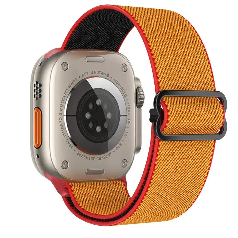 Elastic Nylon Band straps for Apple (38mm, 40mm to 45mm, 49mm)Series 3 to Series 10, Ultra 2, and SE STRAPS