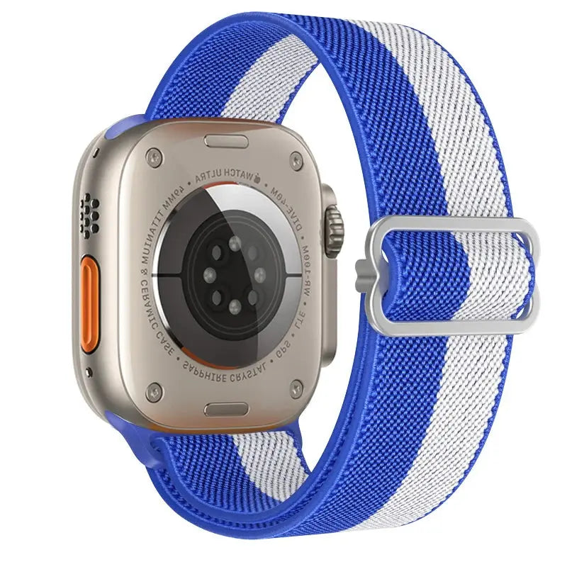 Elastic Nylon Band straps for Apple (38mm, 40mm to 45mm, 49mm)Series 3 to Series 10, Ultra 2, and SE STRAPS