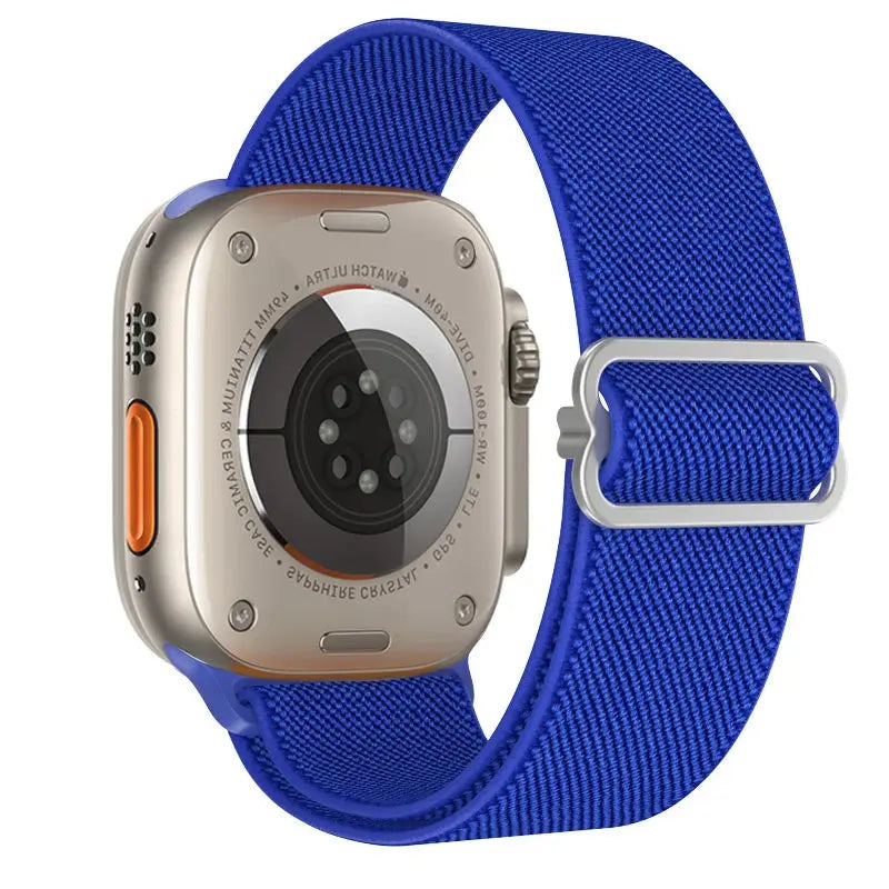 Elastic Nylon Band straps for Apple (38mm, 40mm to 45mm, 49mm)Series 3 to Series 10, Ultra 2, and SE STRAPS