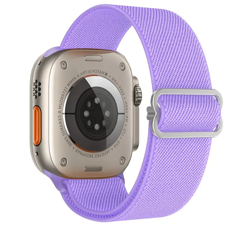 Elastic Nylon Band straps for Apple (38mm, 40mm to 45mm, 49mm)Series 3 to Series 10, Ultra 2, and SE STRAPS