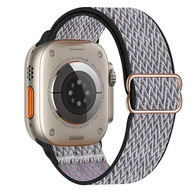 Elastic Nylon Band straps for Apple (38mm, 40mm to 45mm, 49mm)Series 3 to Series 10, Ultra 2, and SE STRAPS