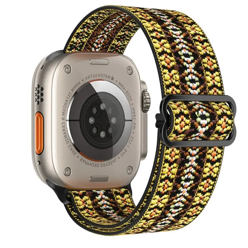 Elastic Nylon Band straps for Apple (38mm, 40mm to 45mm, 49mm)Series 3 to Series 10, Ultra 2, and SE STRAPS