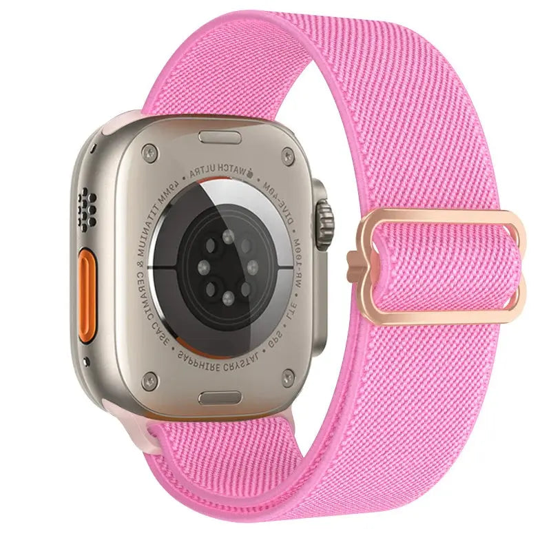Elastic Nylon Band straps for Apple (38mm, 40mm to 45mm, 49mm)Series 3 to Series 10, Ultra 2, and SE STRAPS
