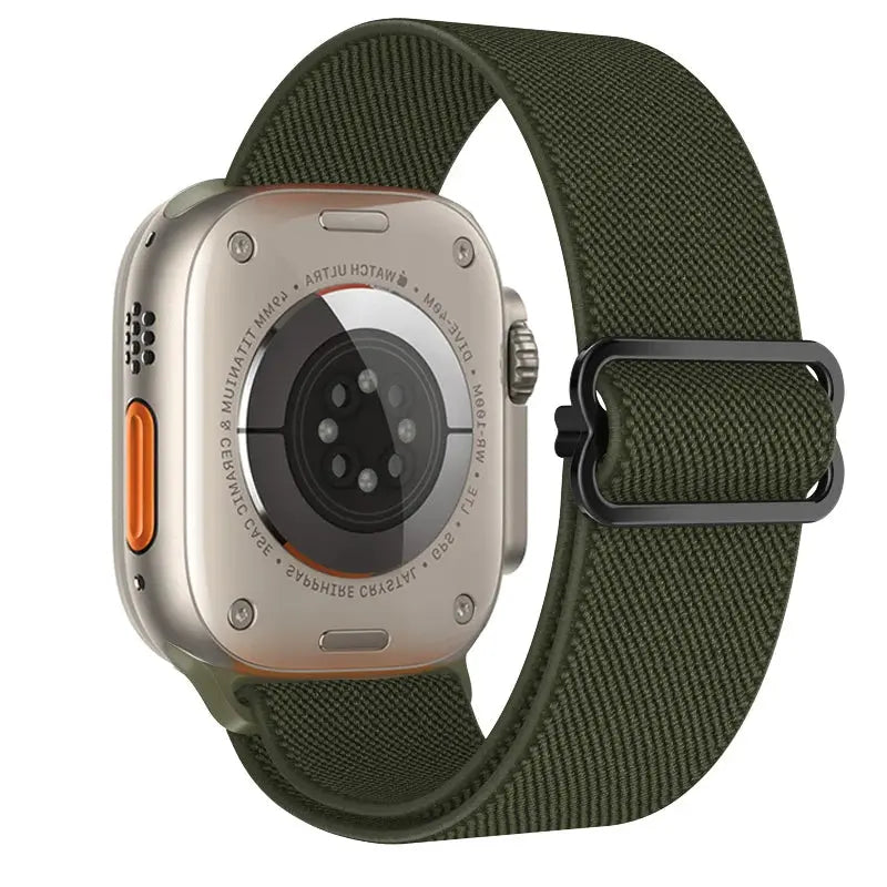 Elastic Nylon Band straps for Apple (38mm, 40mm to 45mm, 49mm)Series 3 to Series 10, Ultra 2, and SE STRAPS