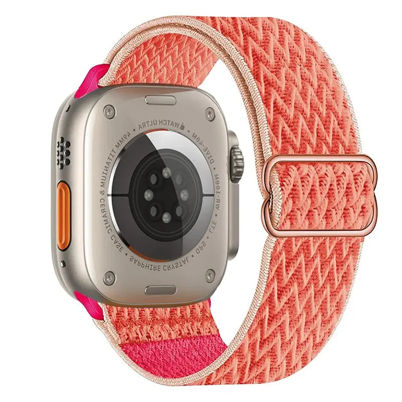 Elastic Nylon Band straps for Apple (38mm, 40mm to 45mm, 49mm)Series 3 to Series 10, Ultra 2, and SE STRAPS