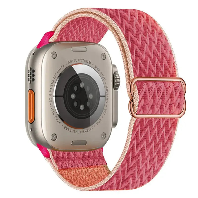 Elastic Nylon Band straps for Apple (38mm, 40mm to 45mm, 49mm)Series 3 to Series 10, Ultra 2, and SE STRAPS