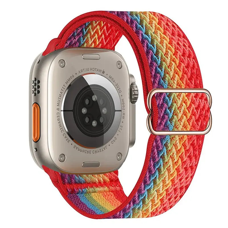 Elastic Nylon Band straps for Apple (38mm, 40mm to 45mm, 49mm)Series 3 to Series 10, Ultra 2, and SE STRAPS